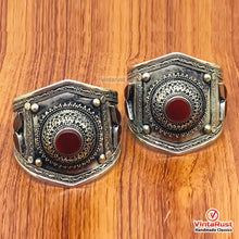 Load image into Gallery viewer, Boho Adjustable Carnelian Stones Cuff Bracelet