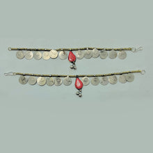 Load image into Gallery viewer, Boho Beaded Chain Pair Anklets