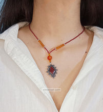 Load image into Gallery viewer, Boho Ethnic Beaded Chain Pendant Necklace
