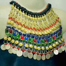Load image into Gallery viewer, Boho Handmade Choker With Dangling Coins
