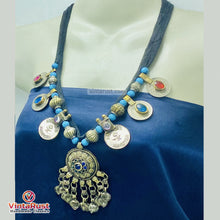 Load image into Gallery viewer, Boho Kuchi Coin Statement Pendant Necklace