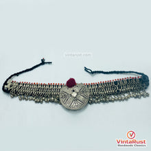 Load image into Gallery viewer, Boho Kuchi Tribal Silver Bells Choker Necklace