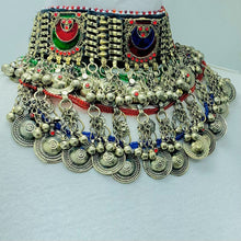 Load image into Gallery viewer, Boho Multicolor Stone Layered Choker Necklace