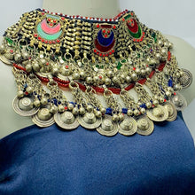 Load image into Gallery viewer, Boho Multicolor Stone Layered Choker Necklace