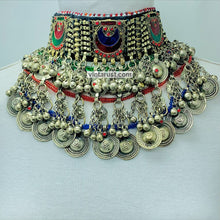 Load image into Gallery viewer, Boho Multicolor Stone Layered Choker Necklace