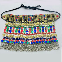 Load image into Gallery viewer, Boho Statement Colorful Choker Necklace