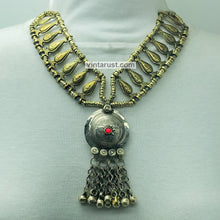 Load image into Gallery viewer, Boho Tribal Metal Beaded Chain Necklace
