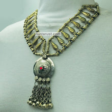 Load image into Gallery viewer, Boho Tribal Metal Beaded Chain Necklace