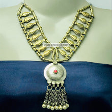 Load image into Gallery viewer, Boho Tribal Metal Beaded Chain Necklace