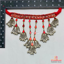 Load image into Gallery viewer, Boho Tribal Red Glass Stones Choker Necklace