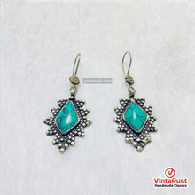Load image into Gallery viewer, Boho Turquoise Sterling Silver Dangle Earrings