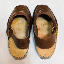 Load image into Gallery viewer, Brown Unique Style Handmade Peshawari Chappal