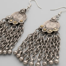 Load image into Gallery viewer, Handmade Tribal Coins Dangling Earrings