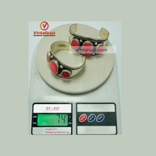 Load image into Gallery viewer, Coral Stones Handmade Adjustable Cuff Bracelet