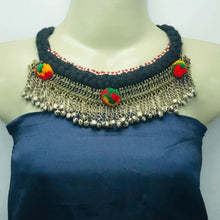 Load image into Gallery viewer, Handmade Vintage Dangling Bells Choker Necklace