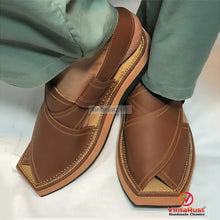 Load image into Gallery viewer, Dark Brown Durable Peshawari Chappal For Men
