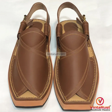 Load image into Gallery viewer, Dark Brown Durable Peshawari Chappal For Men