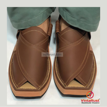 Load image into Gallery viewer, Dark Brown Durable Peshawari Chappal For Men