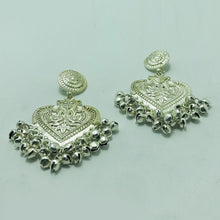Load image into Gallery viewer, Ethnic Handmade Silver Tone Dangle Earrings