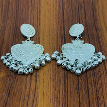 Load image into Gallery viewer, Ethnic Handmade Silver Tone Dangle Earrings