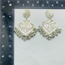 Load image into Gallery viewer, Ethnic Handmade Silver Tone Dangle Earrings