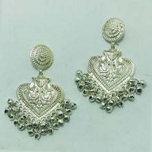 Load image into Gallery viewer, Ethnic Handmade Silver Tone Dangle Earrings