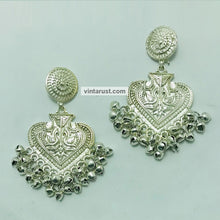 Load image into Gallery viewer, Ethnic Handmade Silver Tone Dangle Earrings