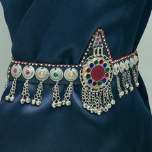 Load image into Gallery viewer, Ethnic Silver Kuchi Tribal Belly Belt