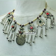 Load image into Gallery viewer, Ethnic Tribal Necklace With Vintage Coins