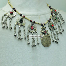 Load image into Gallery viewer, Ethnic Tribal Necklace With Vintage Coins
