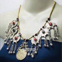 Load image into Gallery viewer, Ethnic Tribal Necklace With Vintage Coins