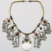 Load image into Gallery viewer, Ethnic Tribal Necklace With Vintage Coins