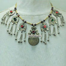 Load image into Gallery viewer, Ethnic Tribal Necklace With Vintage Coins