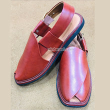 Load image into Gallery viewer, Genuine Leather Handmade Peshawari Slippers