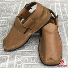 Load image into Gallery viewer, Genuine Leather Traditional Handmade Gents Chappal
