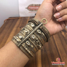 Load image into Gallery viewer, Handmade Golden Vintage Handcuff Bracelet