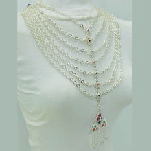 Load image into Gallery viewer, Gorgeous Antique Handmade Silver Bib Necklace