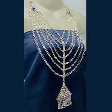 Load image into Gallery viewer, Gorgeous Antique Handmade Silver Bib Necklace
