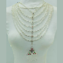 Load image into Gallery viewer, Gorgeous Antique Handmade Silver Bib Necklace