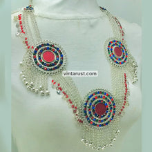 Load image into Gallery viewer, Gypsy Handmade Bib Necklace With Dangling Bells