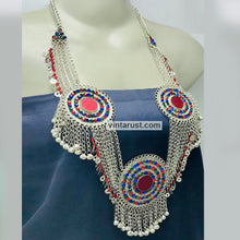 Load image into Gallery viewer, Gypsy Handmade Bib Necklace With Dangling Bells