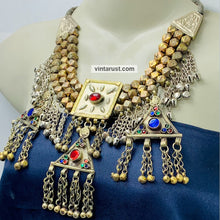 Load image into Gallery viewer, Gypsy Metal Beaded Layered Choker Necklace