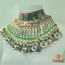 Load image into Gallery viewer, Gypsy Multicolor Necklace with Coins and Beads