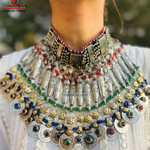 Load image into Gallery viewer, Gypsy Multicolor Necklace with Coins and Beads