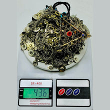 Load image into Gallery viewer, Silver Kuchi Bib Necklace With Dangling Tassels