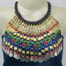 Load image into Gallery viewer, Gypsy Tribal Choker Necklace With Coins
