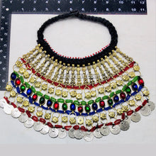 Load image into Gallery viewer, Gypsy Tribal Choker Necklace With Coins
