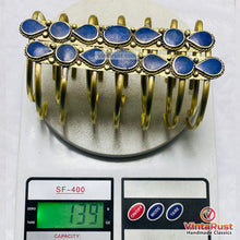Load image into Gallery viewer, Handmade Afghan Lapis Tribal Cuff Bracelet