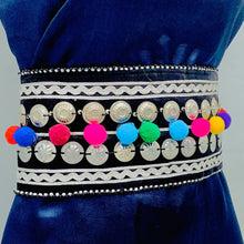 Load image into Gallery viewer, Handmade Belt With Buttons and Laces
