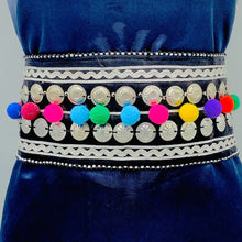 Load image into Gallery viewer, Handmade Belt With Buttons and Laces